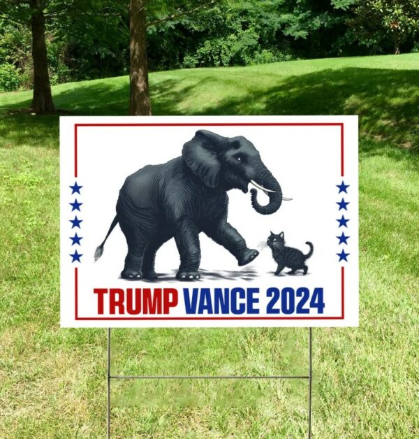 Trump Vance 2024 Yard Sign, MAGA Yard Sign, Republican Garden Sign, President Election 2024, Donald Trump Lawn Sign, Anti Harris Yard Sign1