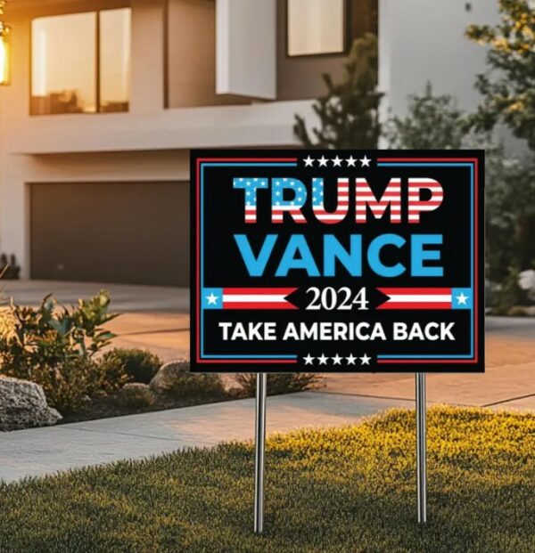 Trump Vance 2024 Yard Sign, Trump President Vance Vice President 2024, Donald Trump Yard Sign, Trump Vote Yard Sign, Double Sided2