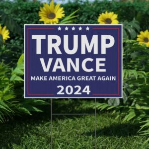 Trump Vance 2024 Yard Sign, Trump President Vance Vice President 2024, Outdoor Weatherproof, H-Stake Included, Double Sided, v2 5 Trump Vance 2024 Yard Sign, Trump President Vance Vice President 2024, Outdoor Weatherproof, H-Stake Included, Double Sided, v21
