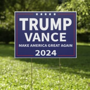 Trump Vance 2024 Yard Sign, Trump President Vance Vice President 2024, Outdoor Weatherproof, H-Stake Included, Double Sided, v2 6 Trump Vance 2024 Yard Sign, Trump President Vance Vice President 2024, Outdoor Weatherproof, H-Stake Included, Double Sided, v22