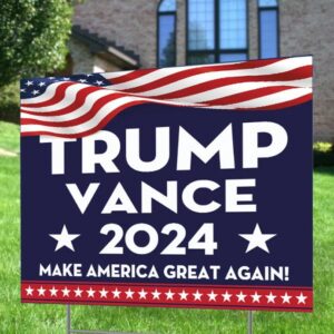 Trump Vance 2024 Yard Sign, Trump Vance Make America Great Again Yard Sign, Trump For President Yard Sign H-stake Included TD-0723-RD2Q 4 Trump Vance 2024 Yard Sign, Trump Vance Make America Great Again Yard Sign, Trump For President Yard Sign H-stake Included TD-0723-RD2Q1