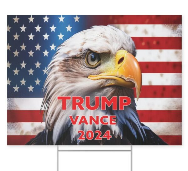 Trump Vance 2024 Yard Sign1