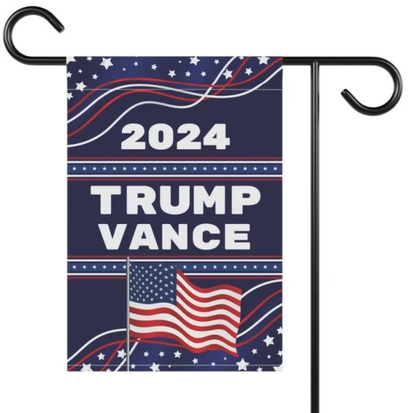 Trump Vance Flag Yard Sign, Double-Sided 12x18 Hanging Garden Flag President Election Republican Outdoor Patriotic Decor, Trump Vance Flag2