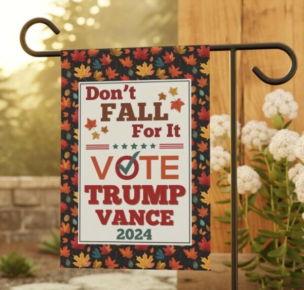 Trump Vance Garden Flag Trump Vance Fall Flag Fall Trump Gifts Halloween Trump Flag Trump 2024 Maga Merch Republican Gifts Fall Garden Flags