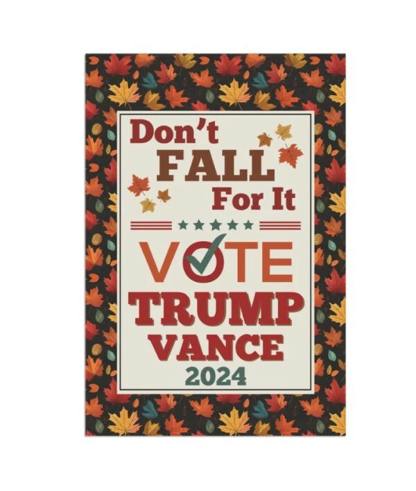 Trump Vance Garden Flag Trump Vance Fall Flag Fall Trump Gifts Halloween Trump Flag Trump 2024 Maga Merch Republican Gifts Fall Garden Flags2