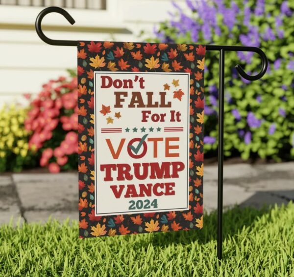 Trump Vance Garden Flag Trump Vance Fall Flag Fall Trump Gifts Halloween Trump Flag Trump 2024 Maga Merch Republican Gifts Fall Garden Flags3