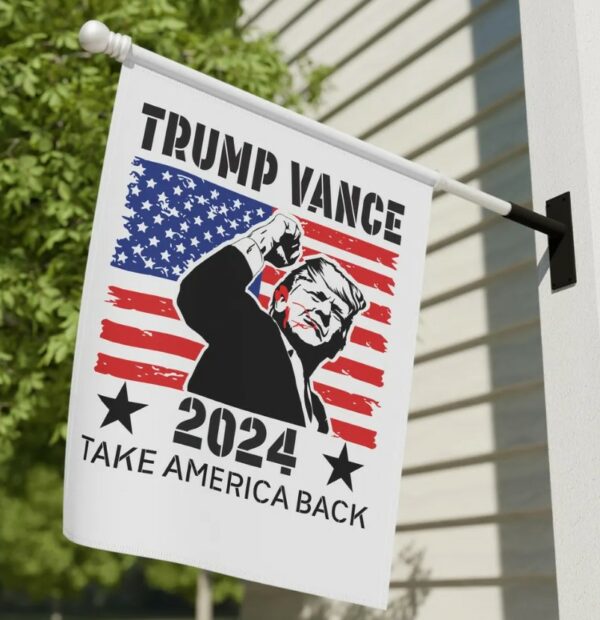 Trump Vance Garden & House Banner, Vote 4 Trump, Trump Gifts, Trump Supporter, Republican, Conservative Banner, Patriotic Banner, President3