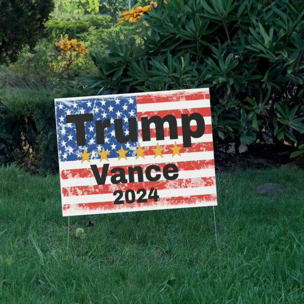 Trump Vance Plastic Yard Sign, Election sign, Trump 2024, Support America, Save America