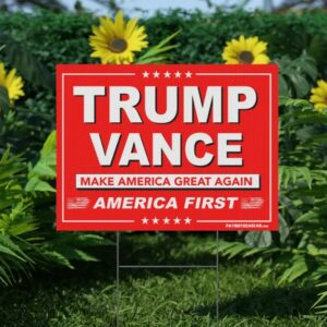 Trump Vance Plastic Yard Sign 4 Trump Vance Plastic Yard Sign1