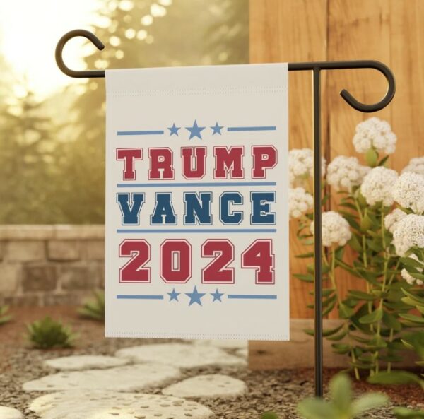 Trump Vance Presidential Election Flag, Republican Election Season Garden Flag, Patriotic Porch Flag, Red White Blue Voting Season Decor