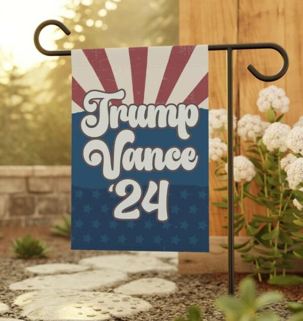 Trump Vance Presidential Election Flag, Republican Election Season Garden Flag, Patriotic Porch Flag, Red White Blue Voting Season Decor