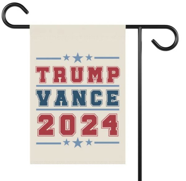 Trump Vance Presidential Election Flag, Republican Election Season Garden Flag, Patriotic Porch Flag, Red White Blue Voting Season Decor1