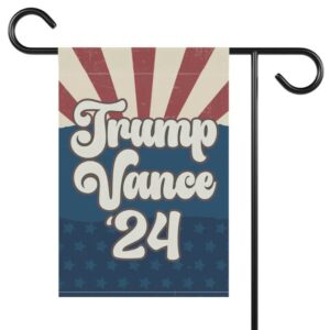 Trump Vance Presidential Election Flag, Republican Election Season Garden Flag, Patriotic Porch Flag, Red White Blue Voting Season Decor1