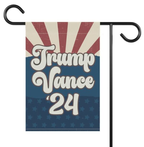 Trump Vance Presidential Election Flag, Republican Election Season Garden Flag, Patriotic Porch Flag, Red White Blue Voting Season Decor1