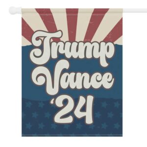 Trump Vance Presidential Election Flag, Republican Election Season Garden Flag, Patriotic Porch Flag, Red White Blue Voting Season Decor2