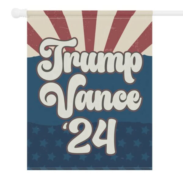 Trump Vance Presidential Election Flag, Republican Election Season Garden Flag, Patriotic Porch Flag, Red White Blue Voting Season Decor2