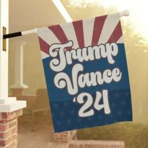 Trump Vance Presidential Election Flag, Republican Election Season Garden Flag, Patriotic Porch Flag, Red White Blue Voting Season Decor3