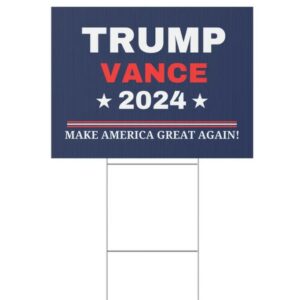 Trump Vance Sign, Republican Campaign Sign, Patriotic Outdoor Decor, MAGA Support Sign, Conservative Election Yard,Political Yard Sign 3 Trump Vance Sign, Republican Campaign Sign, Patriotic Outdoor Decor, MAGA Support Sign, Conservative Election Yard,Political Yard Sign1