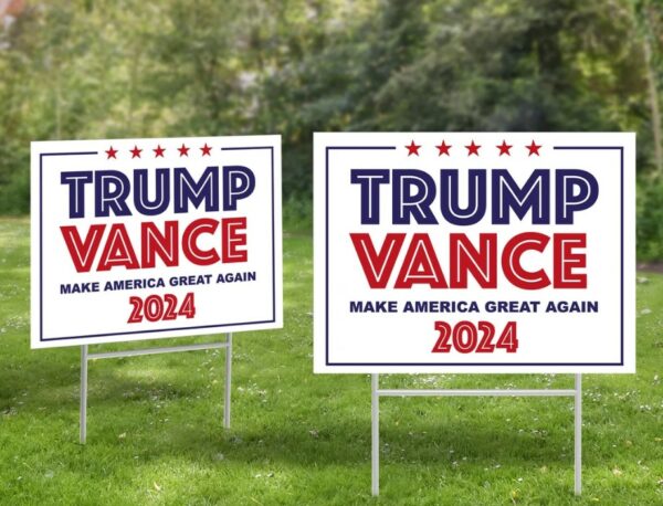 Trump Vance Yard Sign, Donald Trump, Political Lawn Sign, Patriotic Yard Sign, Vote 2024, Trump 2024, Republican Sign, President 2024