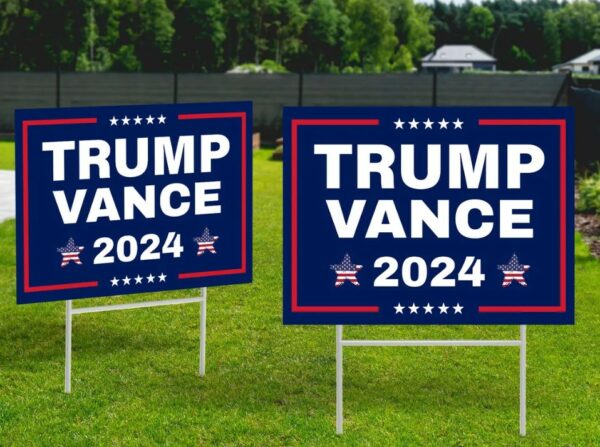 Trump Vance Yard Sign, Donald Trump, Trump 2024, Trump Yard Sign, Political Lawn Sign, Vote 2024, Republican Sign, Outdoor Sign, Yard Decor1