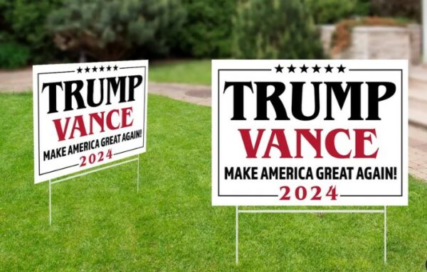 Trump Vance Yard Sign, Donald Trump Yard Sign, Trump Vance 2024, Outdoor Yard Sign, Election 2024 Sign, Support Trump, Political Lawn Sign2