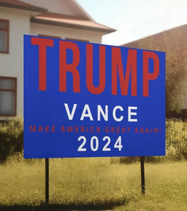 Trump Vance Yard Sign, Presidential Sign, 2024 Election Sign, Trump for president, Republican sign, US President. Lawn sign