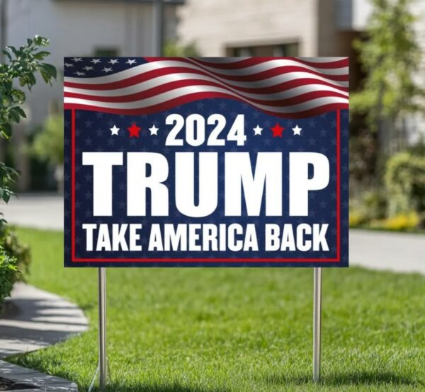 Trump Vance Yard Sign, Trump President Vance, Vice President 2024, Trump Yard Sign, Trump Vote Yard Sign, Double Sided,Take America Back