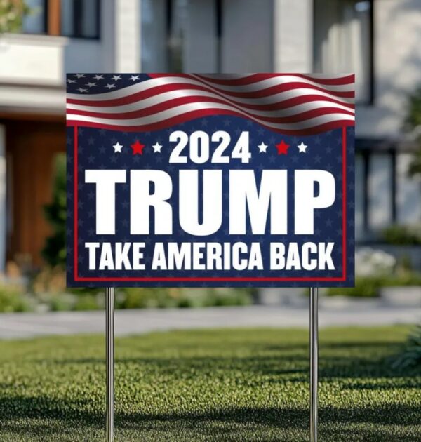 Trump Vance Yard Sign, Trump President Vance, Vice President 2024, Trump Yard Sign, Trump Vote Yard Sign, Double Sided,Take America Back1