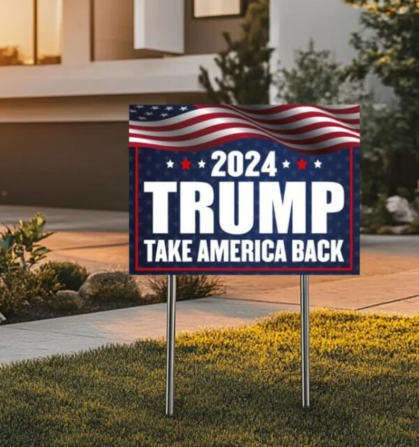 Trump Vance Yard Sign, Trump President Vance, Vice President 2024, Trump Yard Sign, Trump Vote Yard Sign, Double Sided,Take America Back2