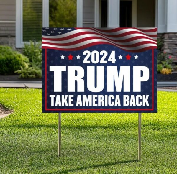 Trump Vance Yard Sign, Trump President Vance, Vice President 2024, Trump Yard Sign, Trump Vote Yard Sign, Double Sided,Take America Back3