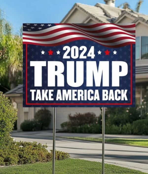 Trump Vance Yard Sign, Trump President Vance, Vice President 2024, Trump Yard Sign, Trump Vote Yard Sign, Double Sided,Take America Back3