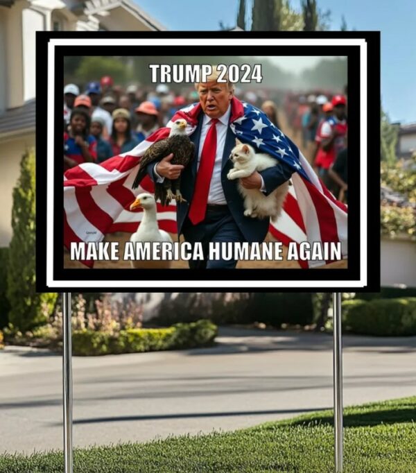 Trump Vance Yard Sign,Trump 2024,Make America Humane Again Yard Sign,Trump President,Vote President,Trump Yard Signs,Trump Vote Yard Sign3