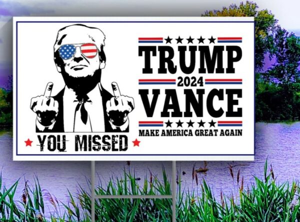 Trump Yard sign Trump Vance 2024