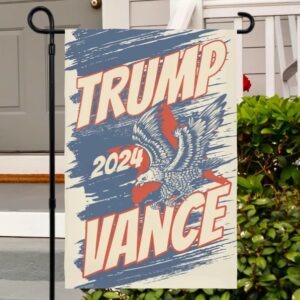 Trump garden flag Trump Vance flag Trump yard sign Republican yard flag MAGA 2024 Election flag Trump floral flag for yard Trump house flag 5 Trump garden flag Trump Vance flag Trump yard sign Republican yard flag MAGA 2024 Election flag Trump floral flag for yard Trump house flag1