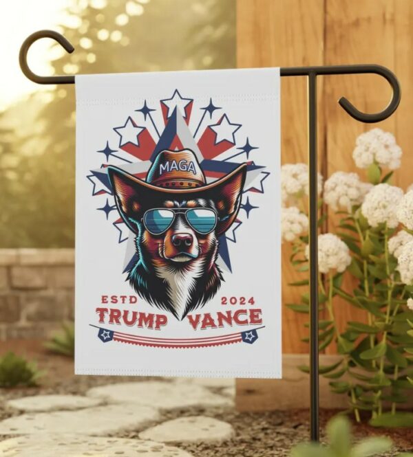 Trump garden flag Trump Vance flag Trump yard sign Republican yard flag MAGA 2024 Election flag Trump floral flag for yard Trump house flag2