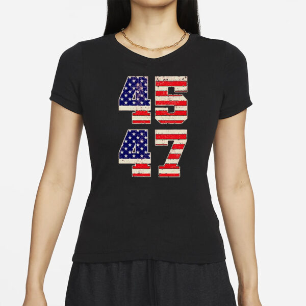 45 47 American Flag Trump Shirt