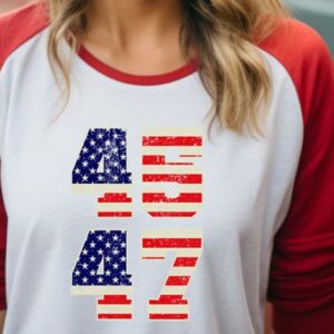 Patriotic 45 47 American Flag Trump Shirt: Show Your Support for the 47th President 5 45 47 American Flag Trump Shirt, Republican Shirt, 47th President Trump T-shirt, Patriotic 45 47 Shirt For Trump Supporter, Trump 2024 Shirt2
