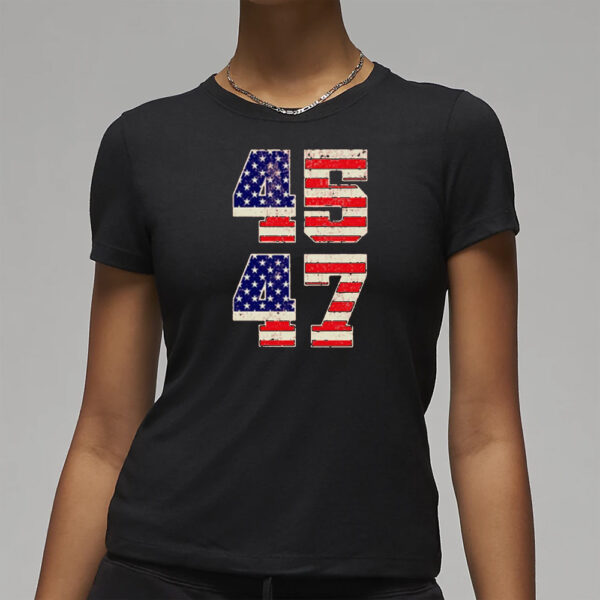 45 47 American Flag Trump Shirt3