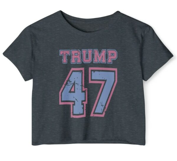 45 47 Trump Crop, Trump Vance 2024, Juniors Trump shirt, Women for Trump 2024, Women MAGA 2024, Trump shot fight, Support Trump CROP top1