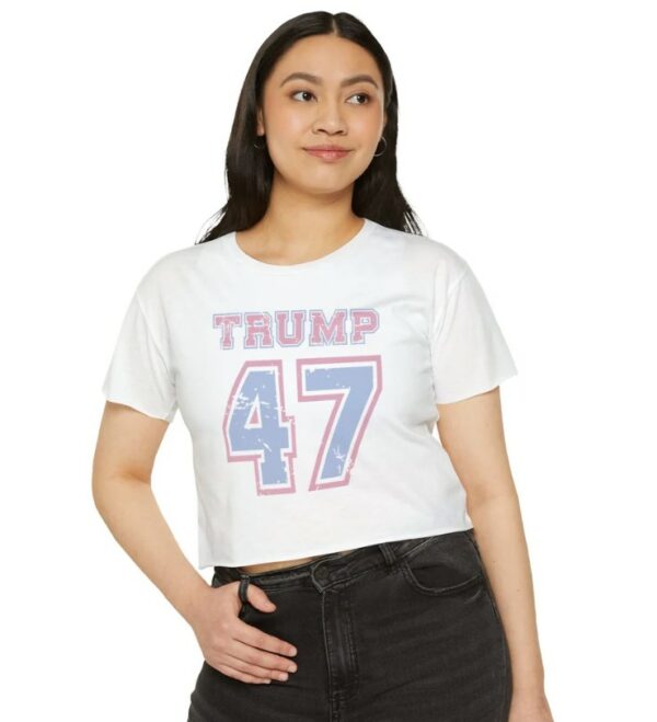 45 47 Trump Crop, Trump Vance 2024, Juniors Trump shirt, Women for Trump 2024, Women MAGA 2024, Trump shot fight, Support Trump CROP top2