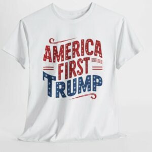 America First: Show Your Patriotism with Our Trump 2024 Shirt 6 America First Trump Shirt, Trump 2024 Shirt, Republican Gift, Patriotic Shirt, Unisex Tee2