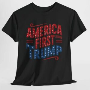 America First: Show Your Patriotism with Our Trump 2024 Shirt 7 America First Trump Shirt, Trump 2024 Shirt, Republican Gift, Patriotic Shirt, Unisex Tee3