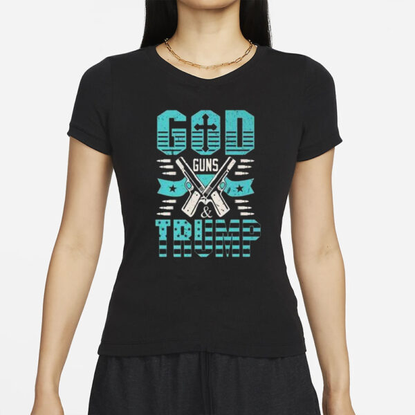 American Trump Supporters Apparel God Guns And Trump Gift Premium T-Shirt