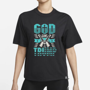 Patriotic Apparel: God, Guns, and Trump T-Shirt for American Supporters 5 American Trump Supporters Apparel God Guns And Trump Gift Premium T-Shirt1