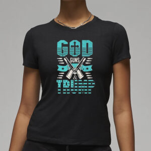 Patriotic Apparel: God, Guns, and Trump T-Shirt for American Supporters 7 American Trump Supporters Apparel God Guns And Trump Gift Premium T-Shirt3