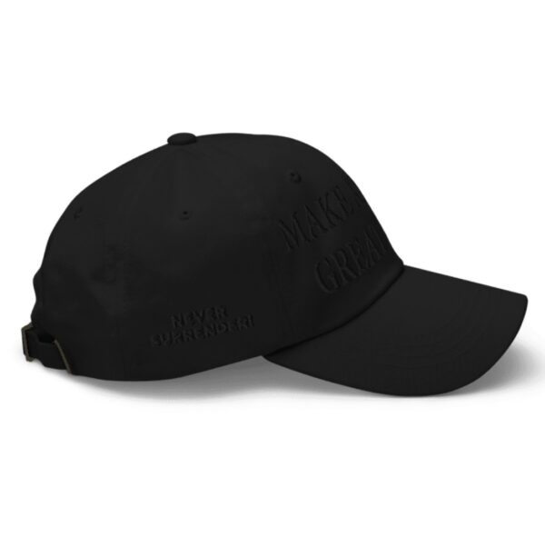 (Black on black) Dark MAGA Hat