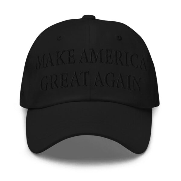 (Black on black) Dark MAGA Hats