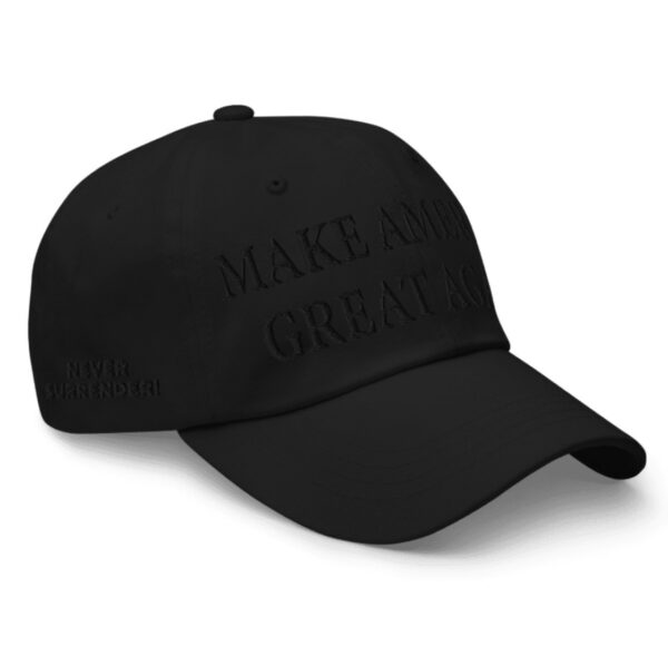 (Black on black) Dark MAGA Hats uS