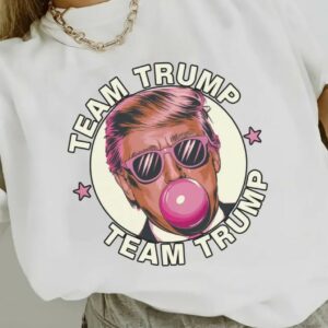 Bubble Gum Trump Shirt, Team Trump T-shirt, Comfort Colors T-shirt, Vote Trump Tee, Trump 2024, Size up for Oversized, Comfort Colors Tee