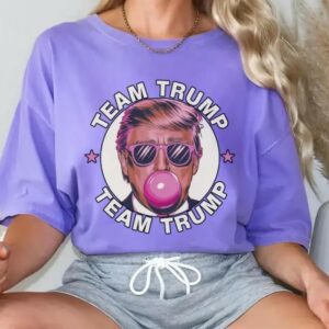 Bubble Gum Trump Shirt: Show Your Support in Comfort and Style 6 Bubble Gum Trump Shirt, Team Trump T-shirt, Comfort Colors T-shirt, Vote Trump Tee, Trump 2024, Size up for Oversized, Comfort Colors Tee2